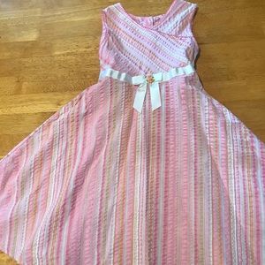 Girls striped dress. Excellent condition.